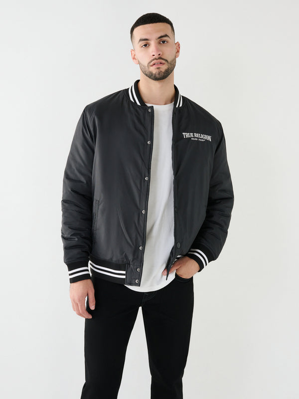 True Religion Arch Jacket Bomber Jet Black