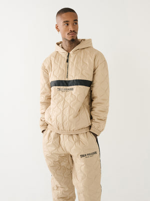 True Religion Relaxed Jacket Quilted Travertine-True Religion