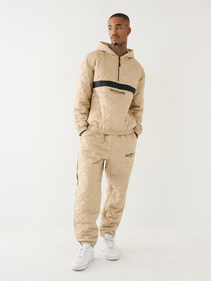 True Religion Relaxed Jacket Quilted Travertine-True Religion