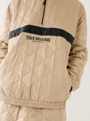 True Religion Relaxed Jacket Quilted Travertine-True Religion
