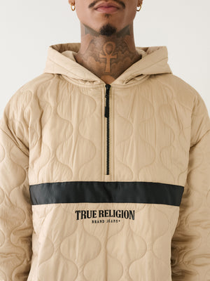 True Religion Relaxed Jacket Quilted Travertine-True Religion