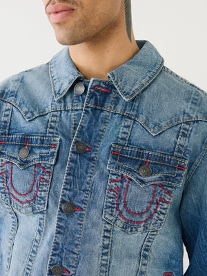 True Religion Big T Jimmy Jacket Bond Medium Wash-True Religion