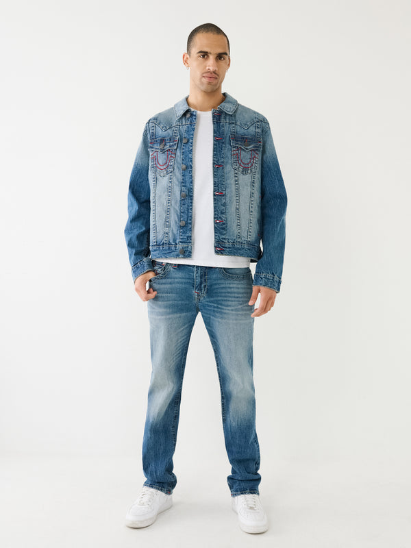 True Religion Big T Jimmy Jacket Bond Medium Wash