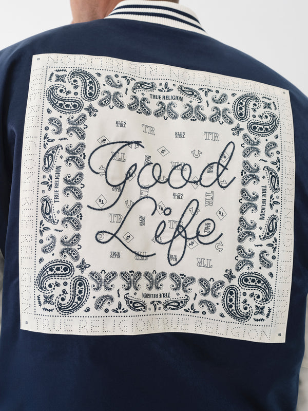 True Religion Good Life Jacket Souvenir Dress Blue