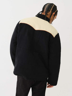 True Religion Western Jacket Puffer Jet Black-True Religion
