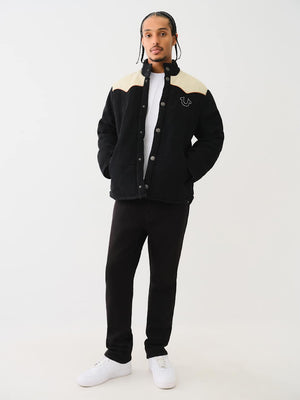 True Religion Western Jacket Puffer Jet Black-True Religion
