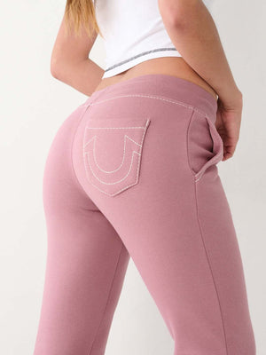 True Religion Track Pants Ladies Big T Wistful Muave-True Religion