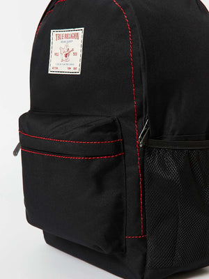 True Religion Big T Bag Backpack Black-Red-True Religion