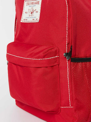 True Religion Big T Bag Backpack Red-True Religion
