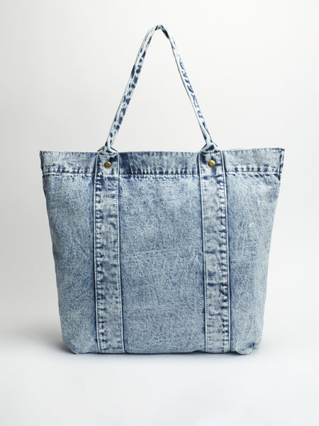 HYDE × SWITCHBLADE DENIM TOTE BAG HYDE × SWITCHBLADE DENIM TOTE BAG（USED BLACK） – HYDE ONLINE STORE