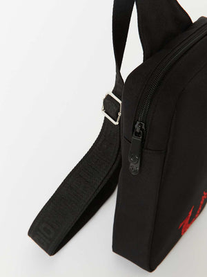 True Religion Sling Bag Embroidered Logo Black-True Religion