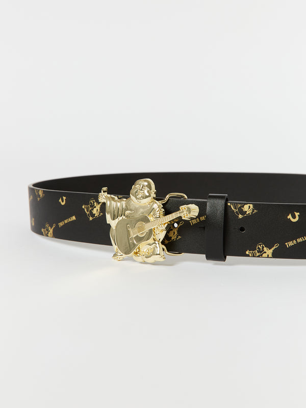 True Religion Buddha Belt Monogram Black