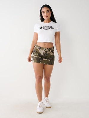 True Religion Big T Skirt Sadie Camo-True Religion