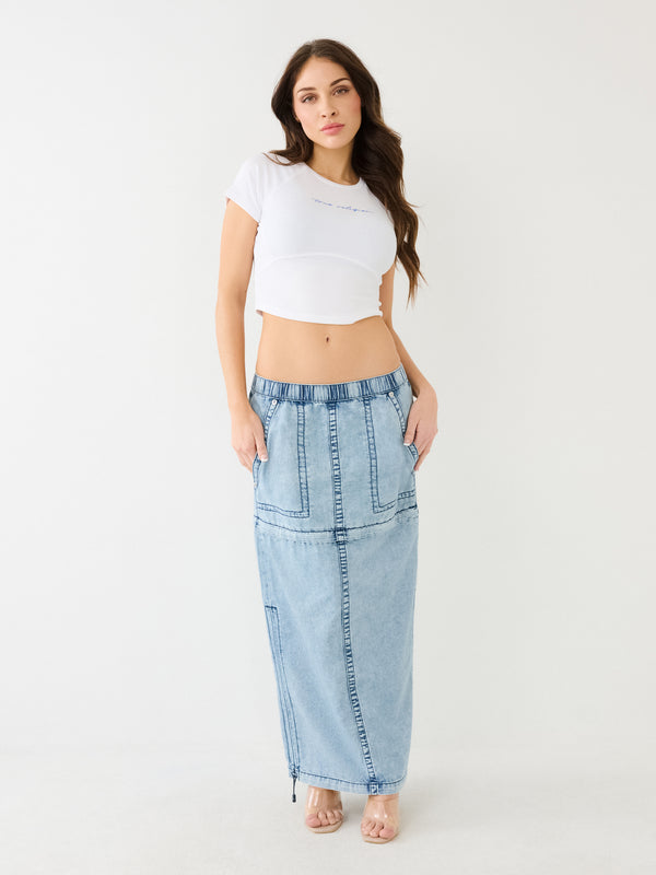 True Religion Sadie Skirt Convertible Maxi Seven Seas