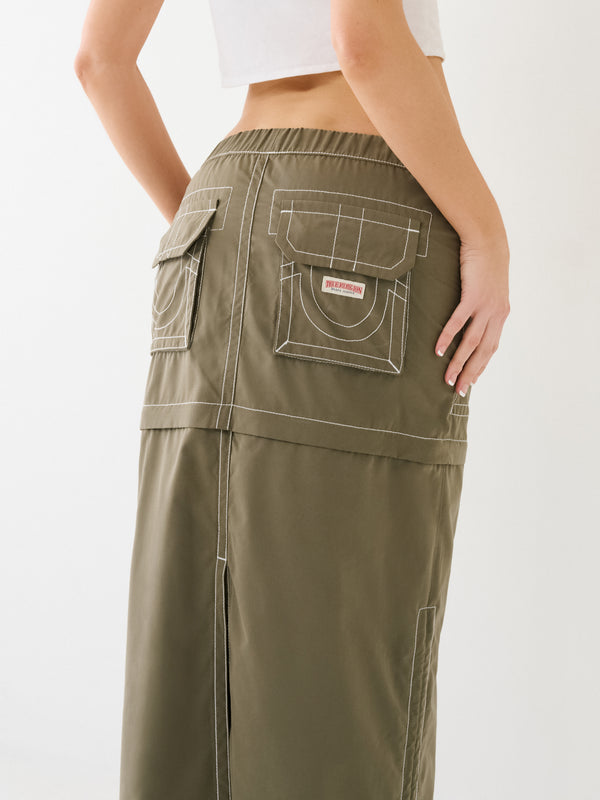 True Religion Sadie Skirt Convertible Maxi Kalamata