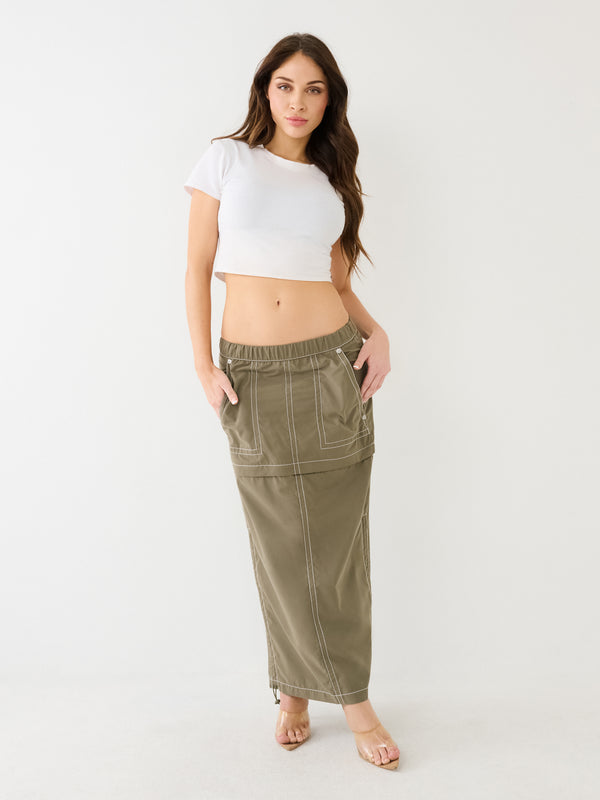 True Religion Sadie Skirt Convertible Maxi Kalamata