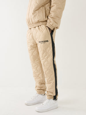 True Religion Relaxed Track Pants Embro Travertine-True Religion
