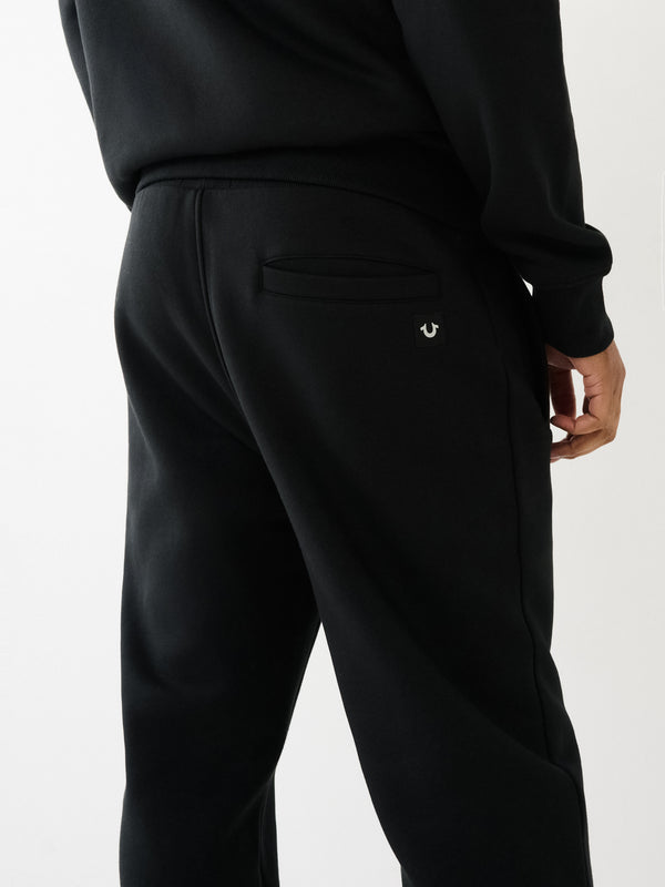 True Religion Collegiate Track Pants Embro Jet Black