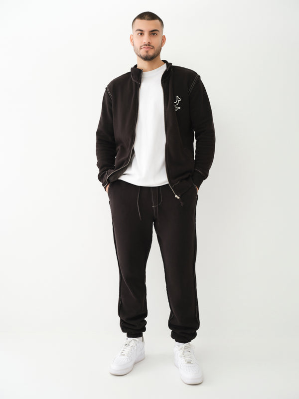 True Religion Big T Track Pants Pigment Jet Black