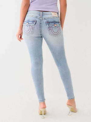 True Religion Jeans Ladies Halle MR Skinny Flap Super T Andromeda-True Religion