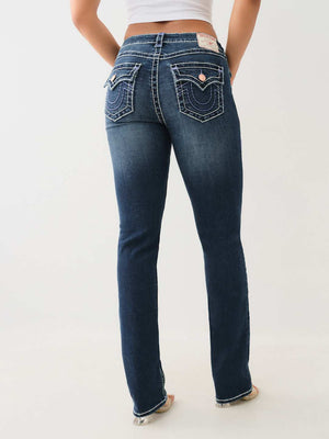 True Religion Jeans Ladies Billie MR Straight Flap Sup T Delilah-True Religion