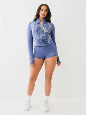 True Religion Og Srs Tight Zip Through Grey Blue-True Religion