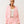 True Religion Raw Edge Big T Shrunken Hoodie Candy Pink-True Religion