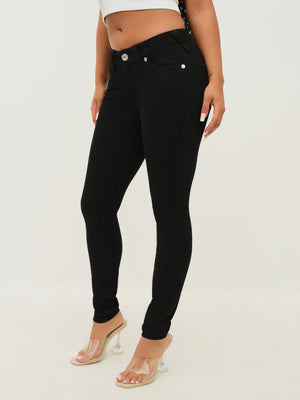 True Religion Jeans Jennie Mr Curvy Black Rinse