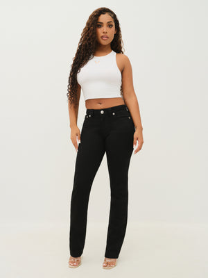 True Religion Jeans Billie Mr Straight Black Rinse