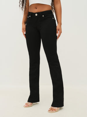 True Religion Jeans Billie Mr Straight Black Rinse
