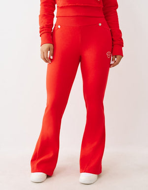 True Religion Mr Joey Flare Terry Pants Flame Scarlet