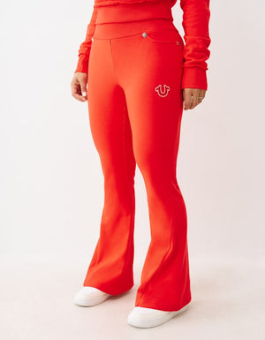 True Religion Mr Joey Flare Terry Pants Flame Scarlet