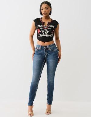 True Religion Jennie Mr Skinny Flap Sup T Royal Indigo