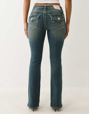 True Religion Becca Mr Bootcut Flap Big T Ocean Glow
