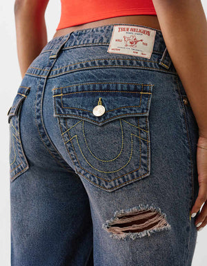 True Religion Relaxed Straight Mr Flap Breeze Aqua