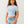 True Religion Crystal Wing Ss Baby Tee Cerulean Blue-True Religion