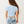 True Religion Crystal Wing Ss Baby Tee Cerulean Blue-True Religion