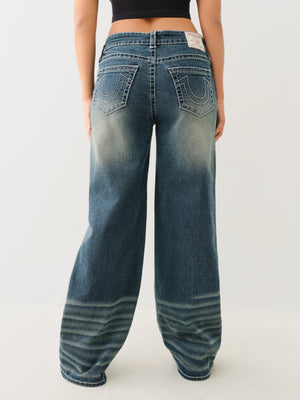 True Religion Bobbi Baggy Big T Emerald Fade-True Religion