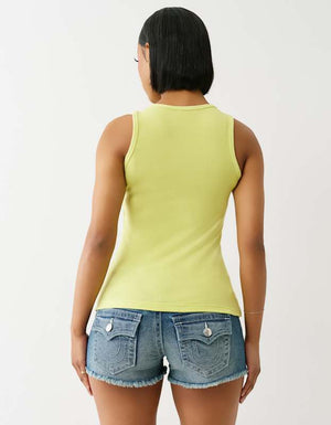 True Religion Heritage Classic Tank Daiquiri Green