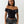 True Religion Lettuce Hem Off Shoulder Top Jet Black