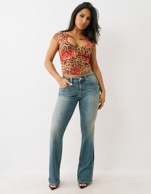 True Religion Becca Mr Bootcut Flap Lapis Light