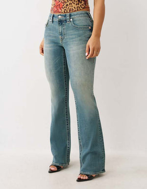 True Religion Jeans Becca Mr Bootcut Flap Lapis Light Wash