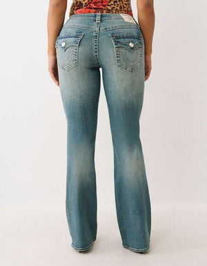True Religion Jeans Becca Mr Bootcut Flap Lapis Light Wash