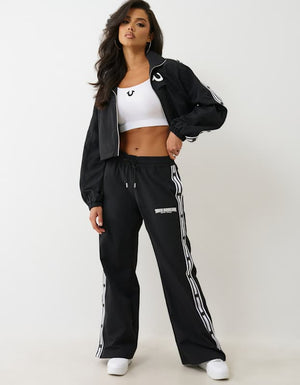 True Religion Mr Nylon Track Pants Jet Black
