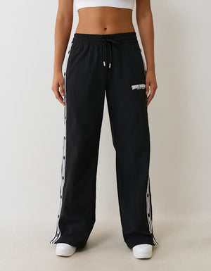 True Religion Mr Nylon Track Pants Jet Black