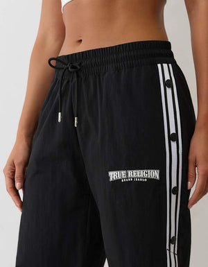 True Religion Mr Nylon Track Pants Jet Black