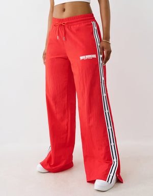 True Religion Mr Nylon Track Pants Flame Scarlet