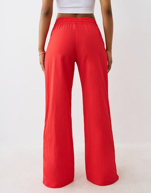 True Religion Mr Nylon Track Pants Flame Scarlet