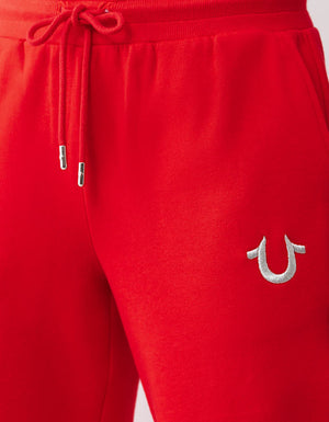 True Religion Lurex Buddha Straight Leg Pant Flame Scarlet