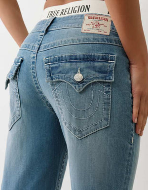 True Religion Elastic Ricki Relaxed St Flap Beach Fire